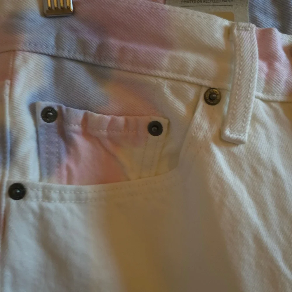 Levi's 501 Original Straight Leg Jeans Women 27x30 Tie‎ Dye High Rise Button Fly